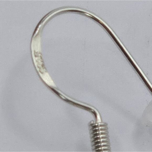 "5/$25" Frayed Rag Wire Wrapped Handmade Patriotic Dangle Earrings 925 Ear Wires - Picture 5 of 9